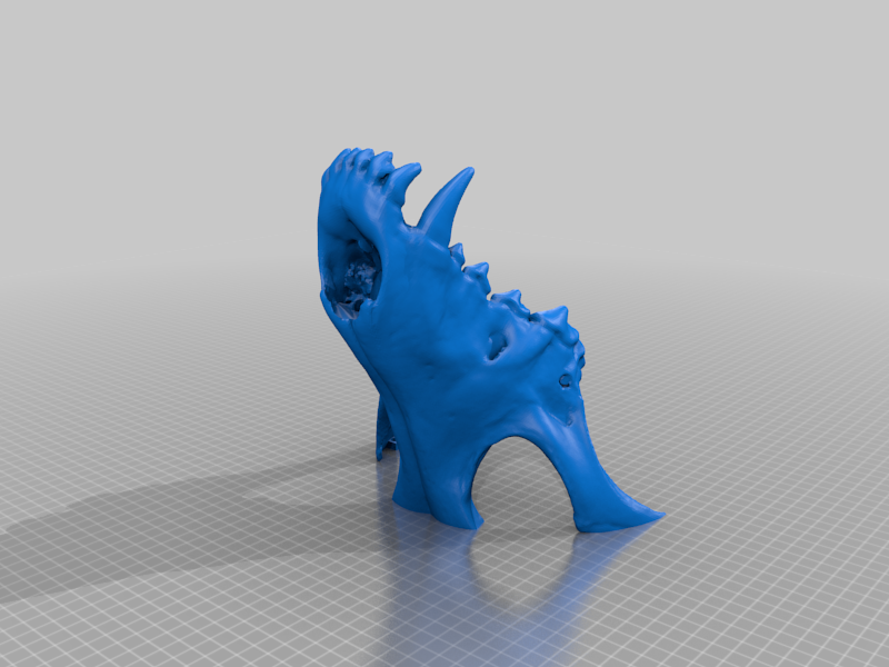 Miniatura 11 do modelo 3D Grey wolf skull mask