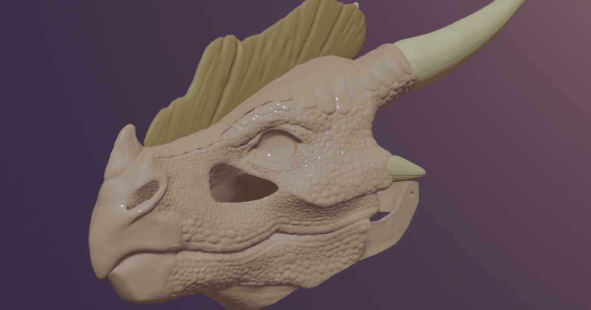 Sandwing Dragon Mask by DragonArtist15 | Download free STL model ...