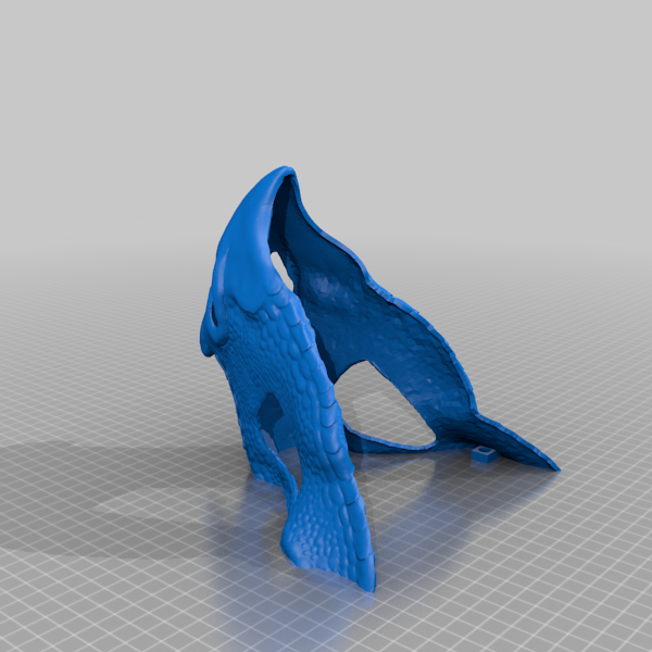 Sandwing Dragon Mask by DragonArtist15 | Download free STL model ...