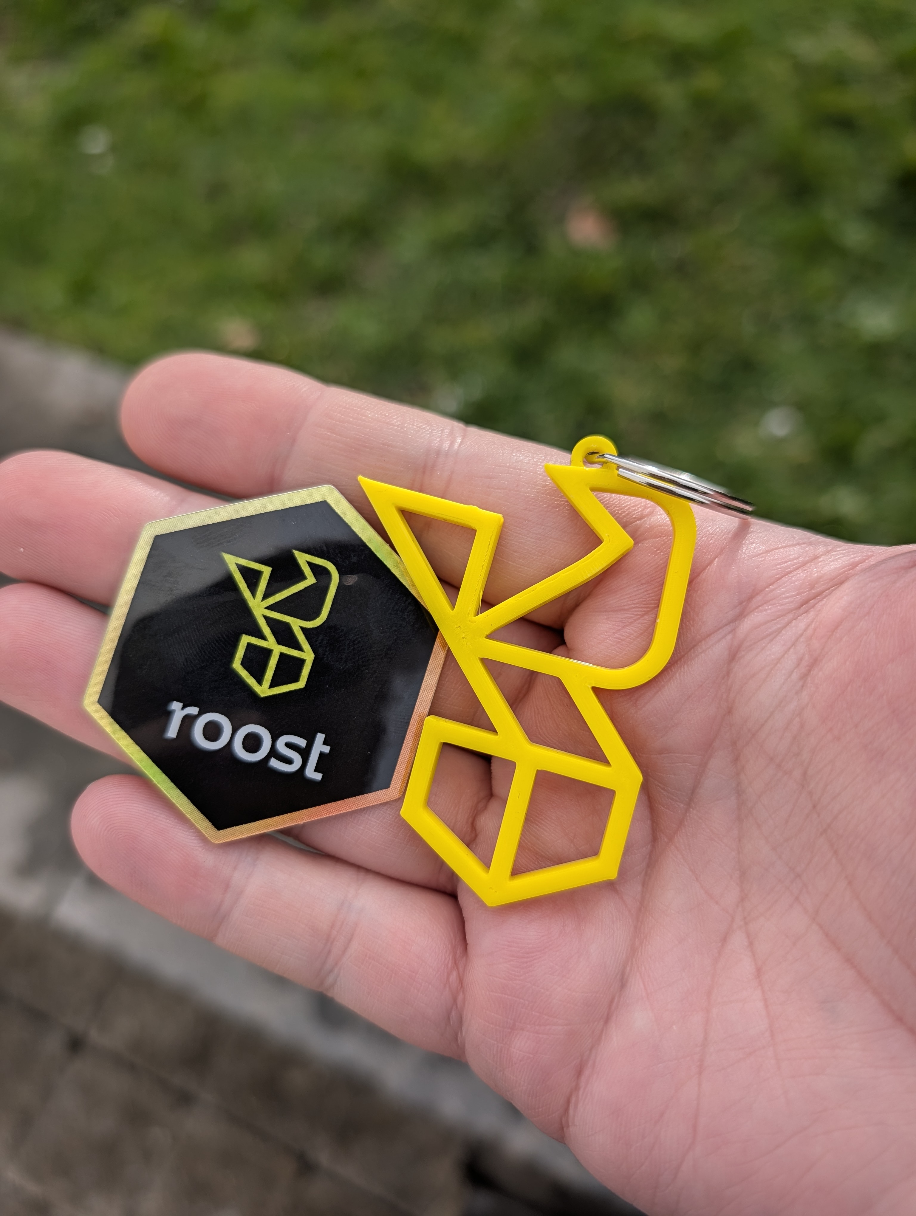 ROOST Logo Keychain