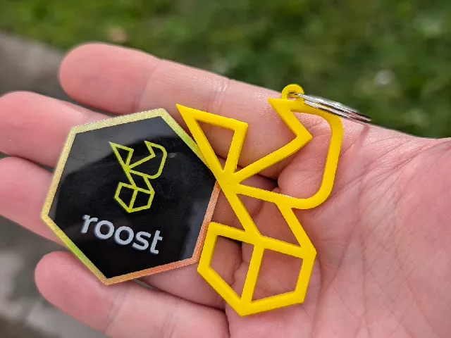 ROOST Logo Keychain