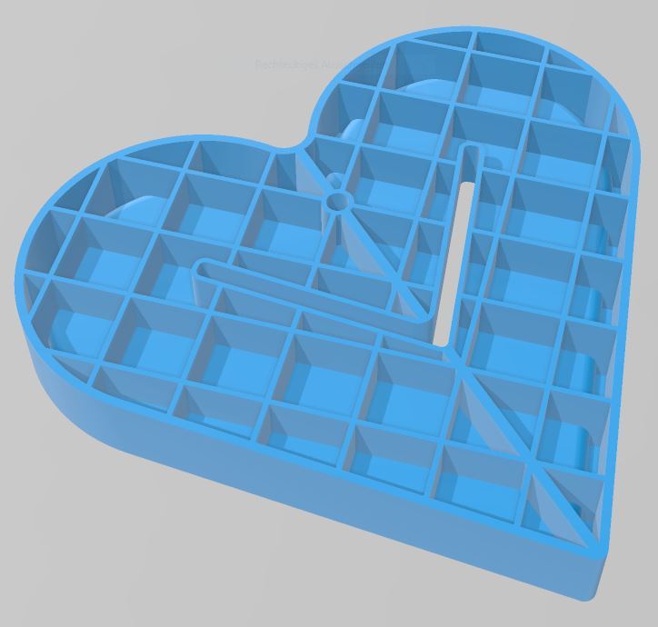 Miniatura 2 do modelo 3D Routing template - Heart