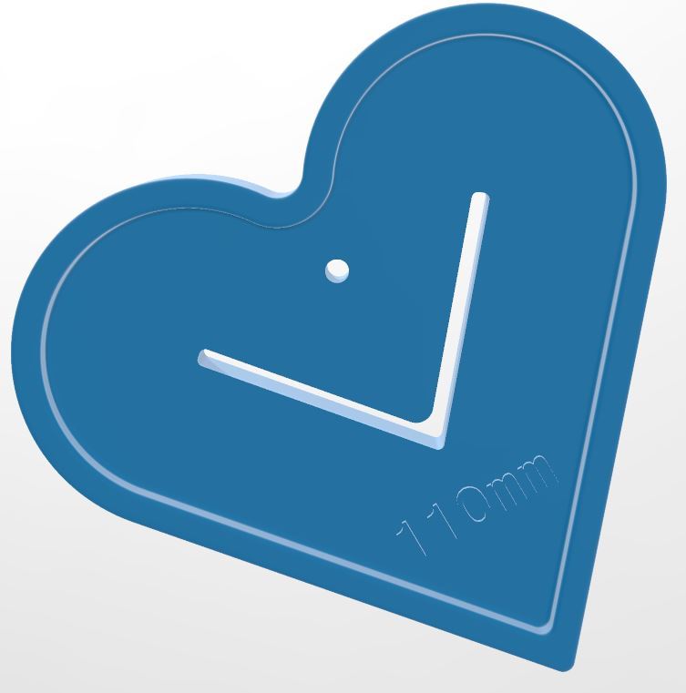 Miniatura 3 do modelo 3D Routing template - Heart