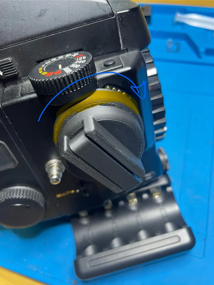 Mamiya 645 Super Pro TL Crank by NiGauBech | Download free STL
