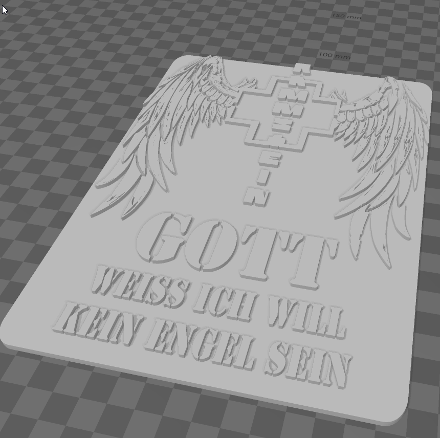RAMMSTEIN Gott weiss ich will kein Engel sein von Johination Kostenloses STLModell