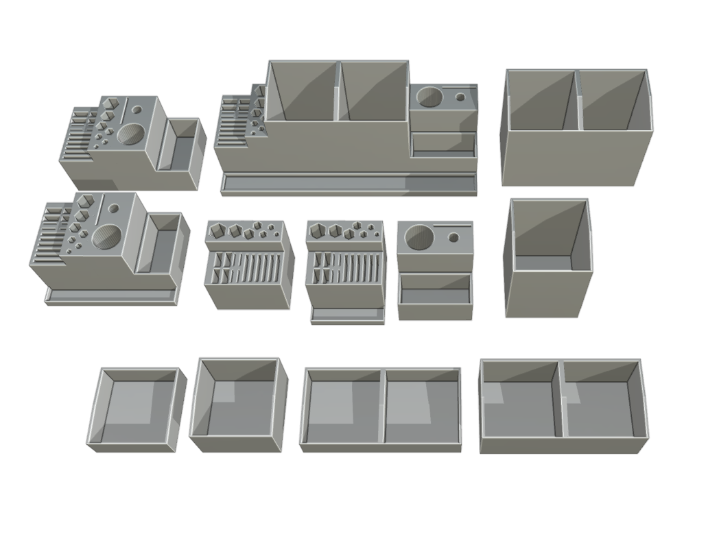 Desk and 3d Printer Organizers