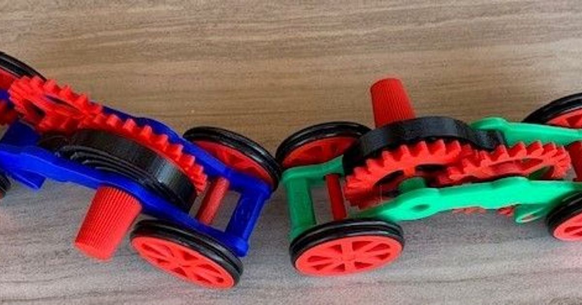 Fusion 360 Pinion Windup Car by steve smith Download free STL model