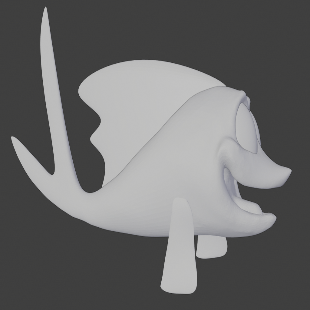 Miniatura 2 do modelo 3D Cartoon Tiger Fish