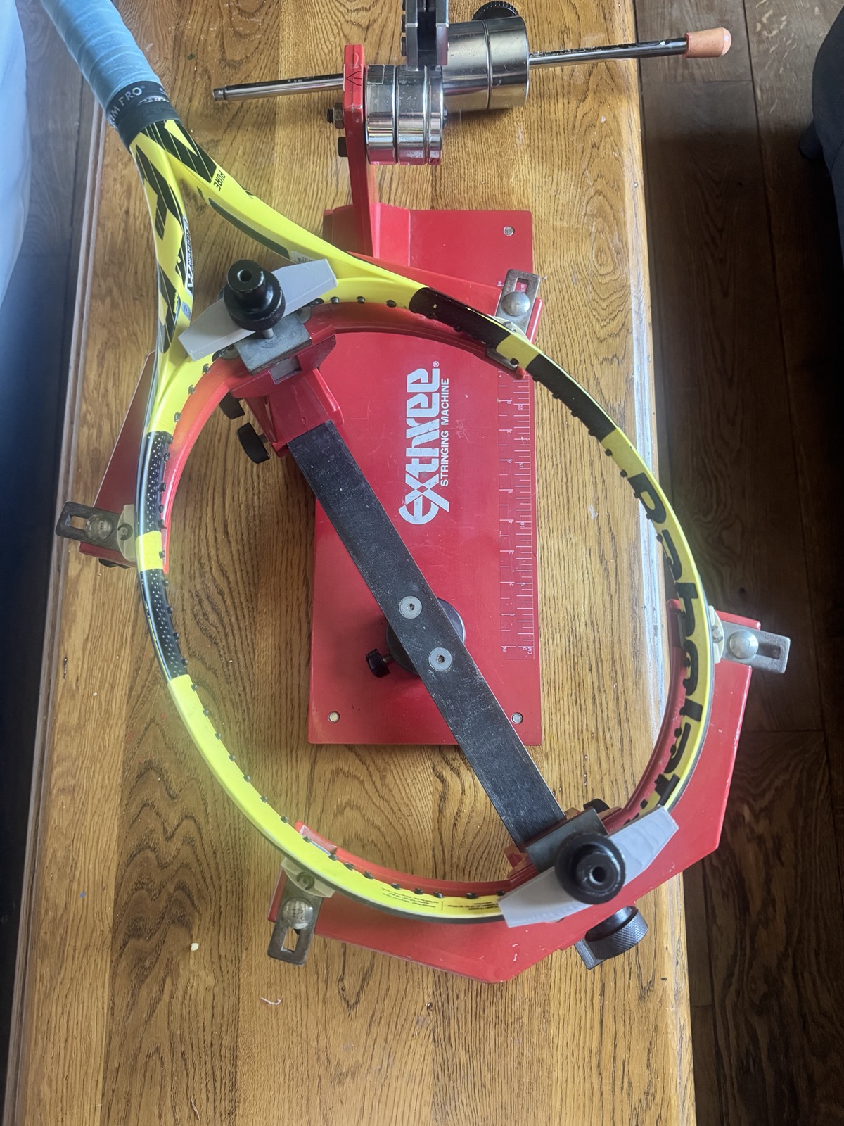 Tennis Exthree drop weight stringer machine spacer