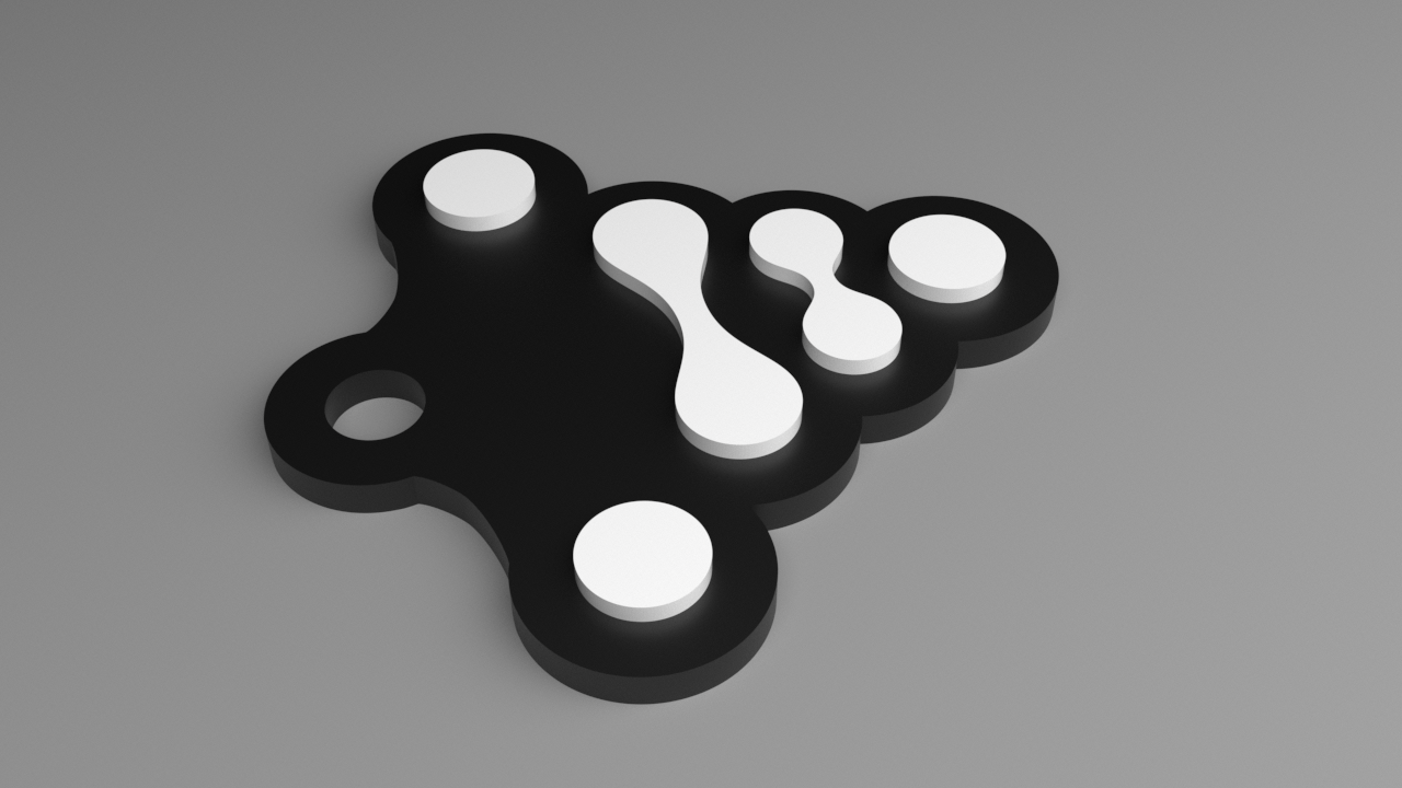 Relativity Space Keyring - Logo Contoured (Raised)