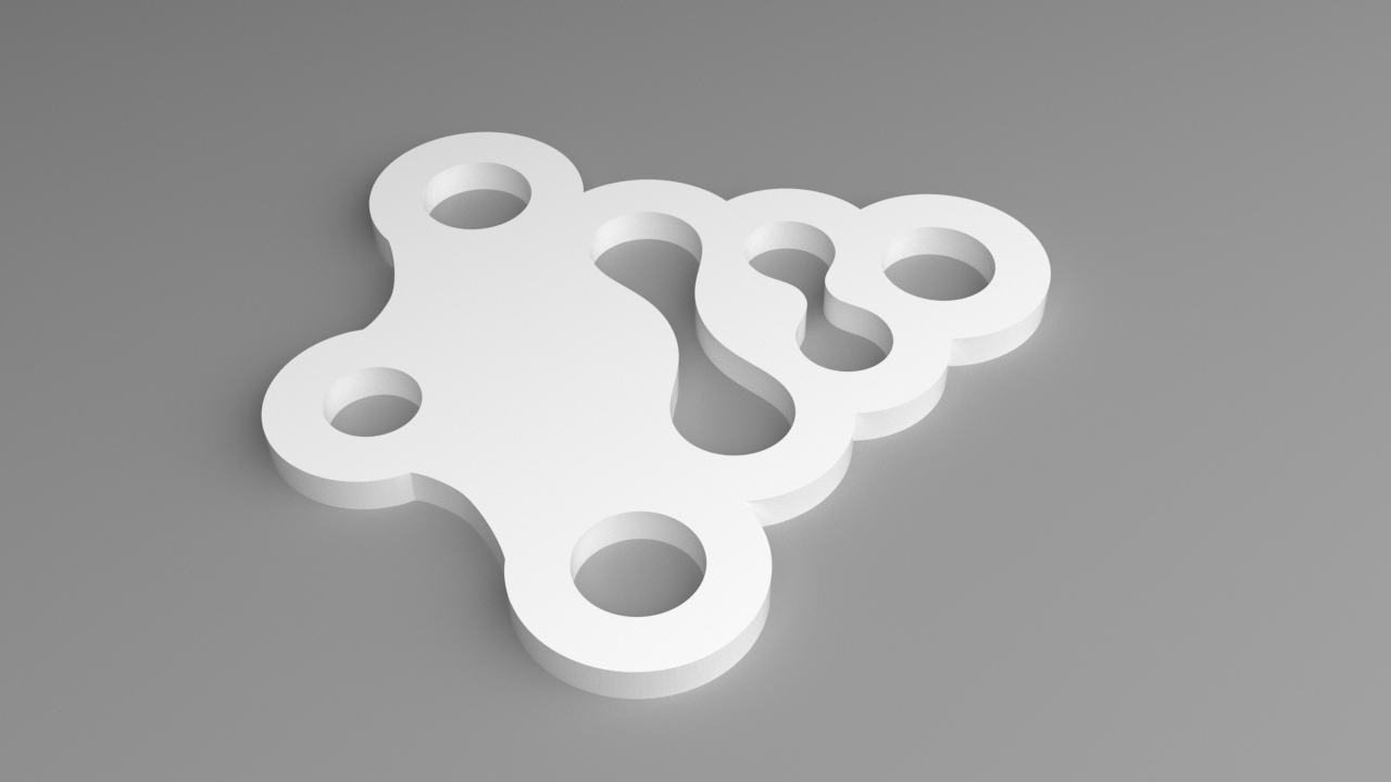 Relativity Space Keyring - Logo Contoured (Punched)