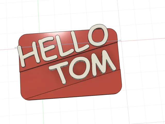 Hello nametag