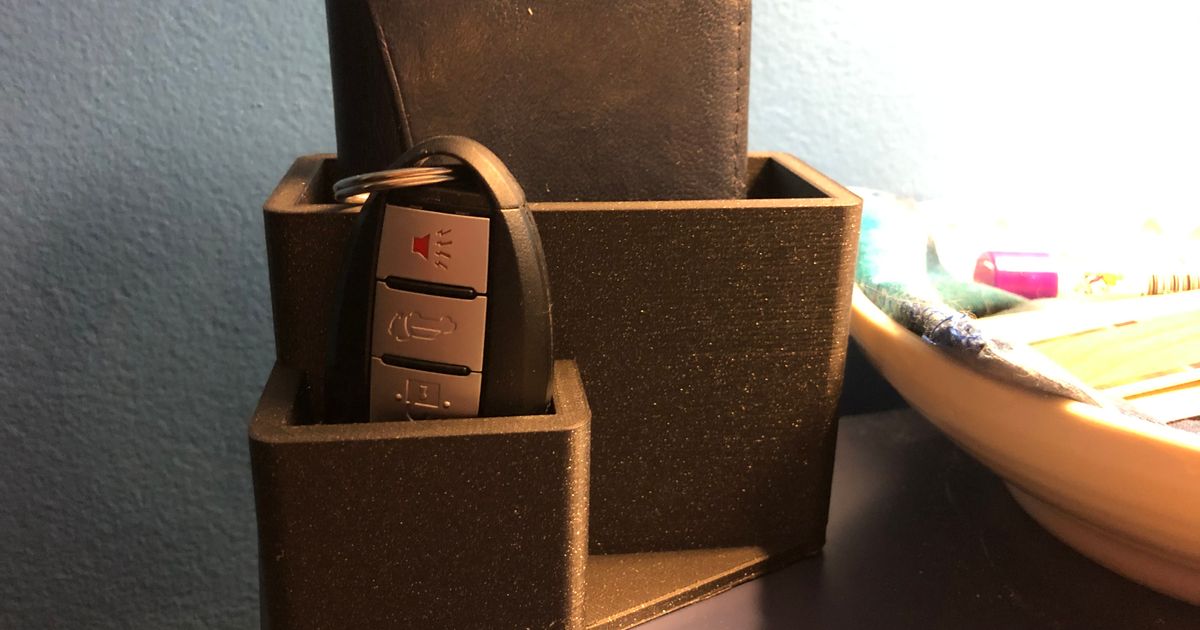 Wallet and Key Fob Holder by Mathieu | Download free STL model ...