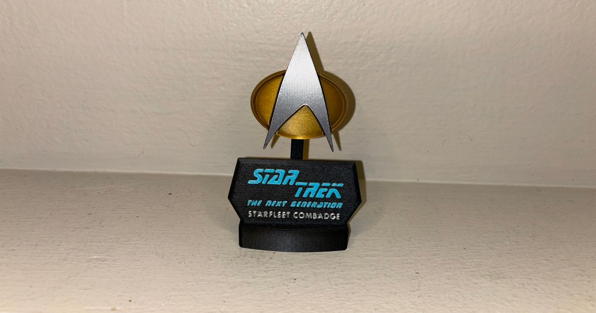 Star Trek: TNG Combadge by 𝗨𝗻𝗶𝗺𝗮𝘁𝗿𝗶𝘅𝗥𝗲𝗱🪐🌠 | Download free STL model ...