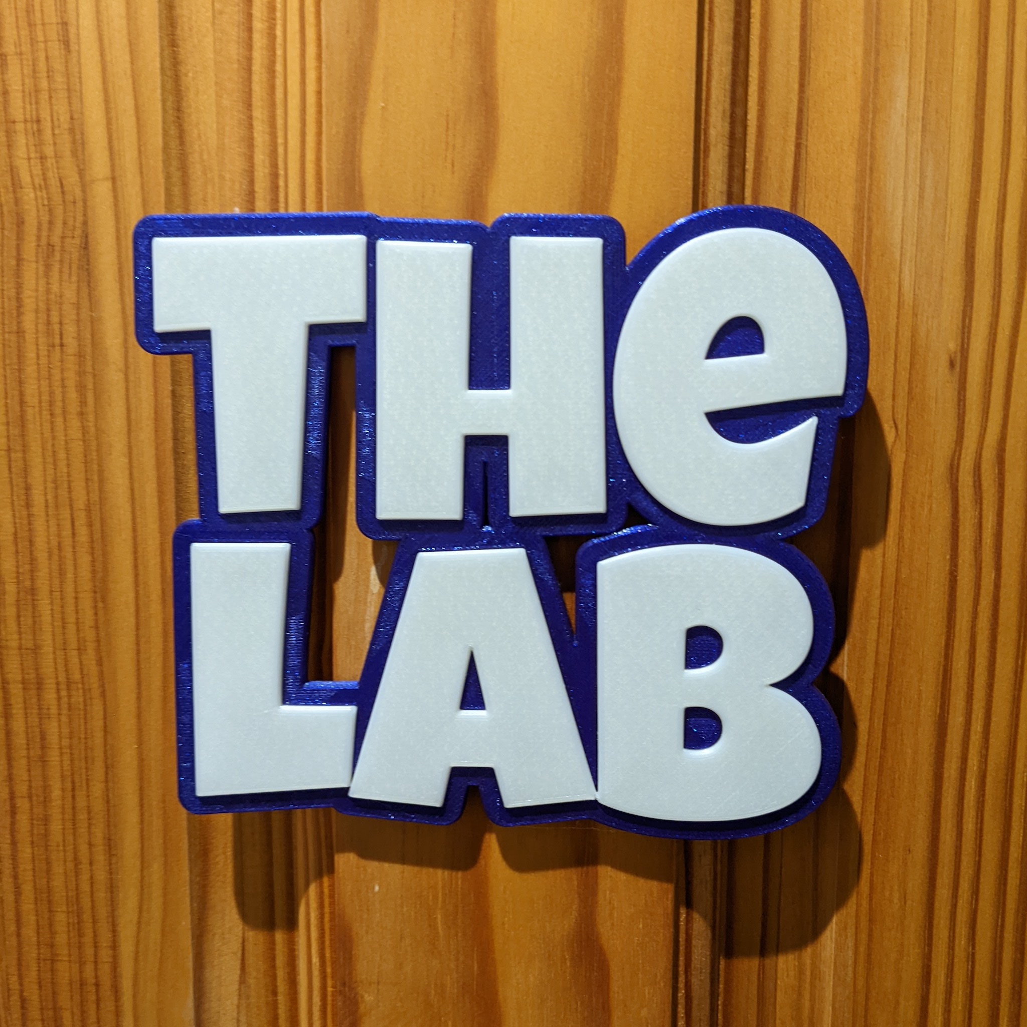 Door name tag - The Lab