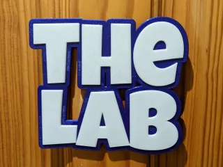 Door name tag - The Lab by Nigel Johnson | Download free STL model ...
