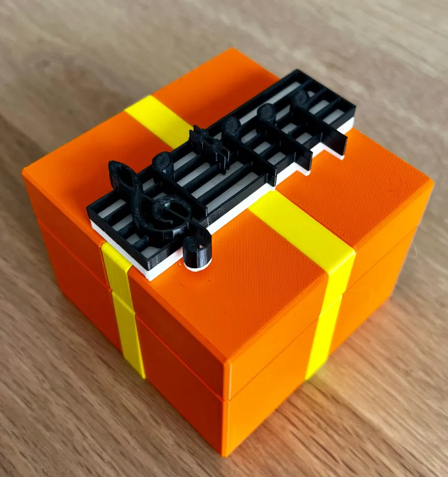 Impossible?? to open gift box by Matthias, Download free STL model