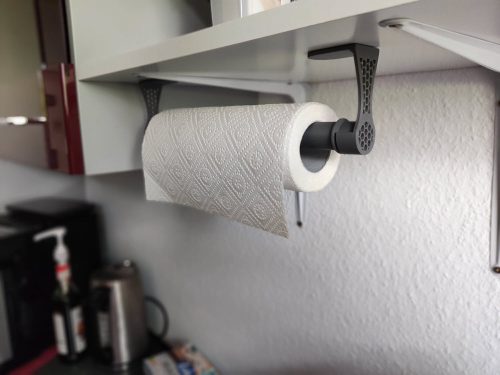 Paper roll holder for kitchen by N1337XYZ Download free STL model