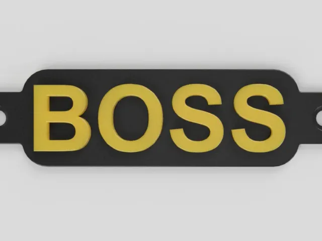 BOSS name tag (2 ver)