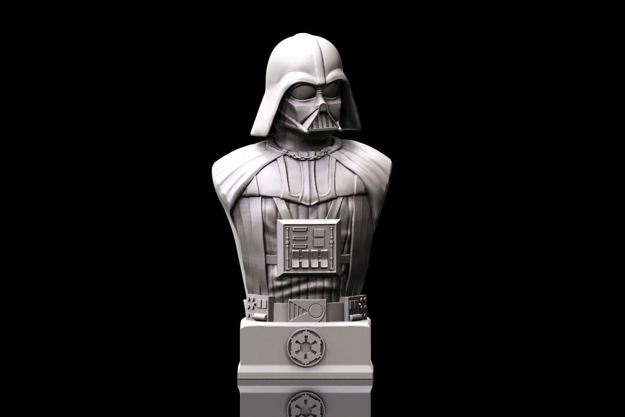 Detaylı Uzay Savaşları Yıldız Savaşları Darth Vader Büstü 15 cm