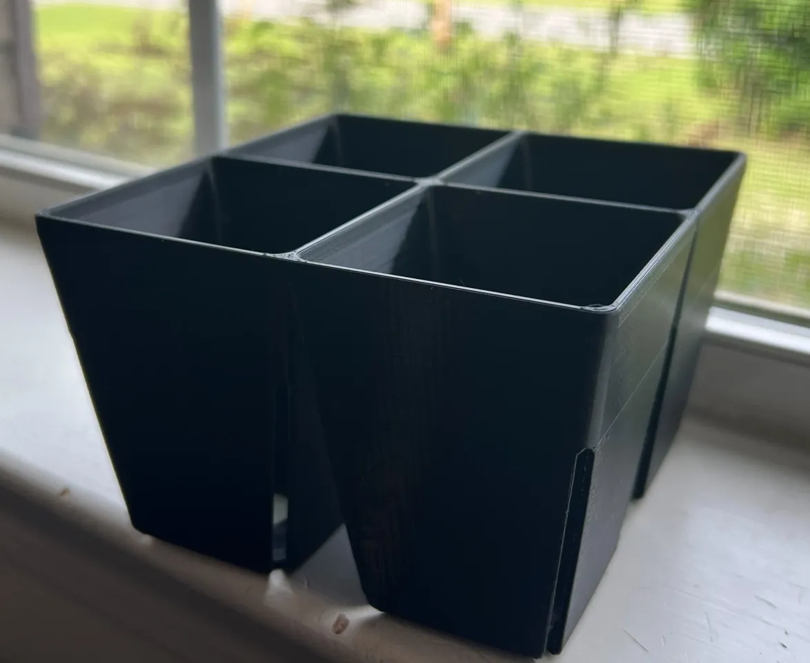 Seed Starting Tray Large 4 Cell by HenryGamer20084 | Download free STL model | Printables.com