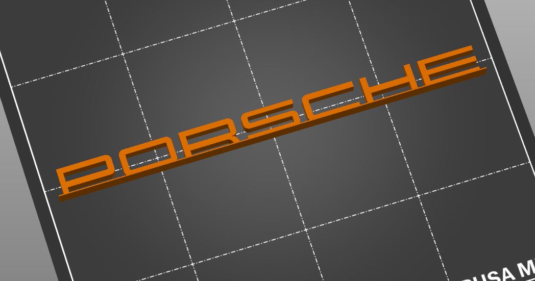 Porsche Schriftzug (1:32 Carrerabahn)