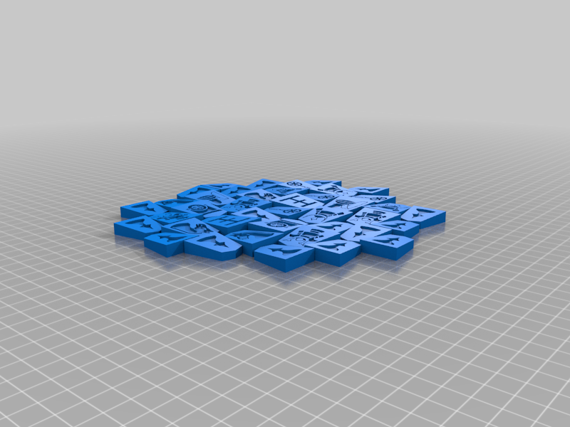 Shogi Pieces (international - No kanjis) by 4Robato | Download free STL model | Printables.com