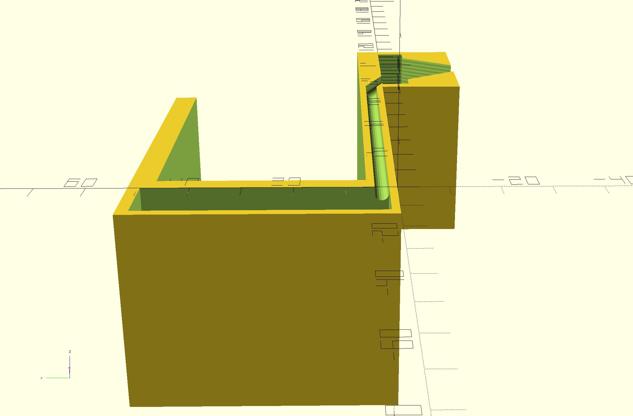 ADSB Antenna Mount for boxframe blind housing (upside down) by layer