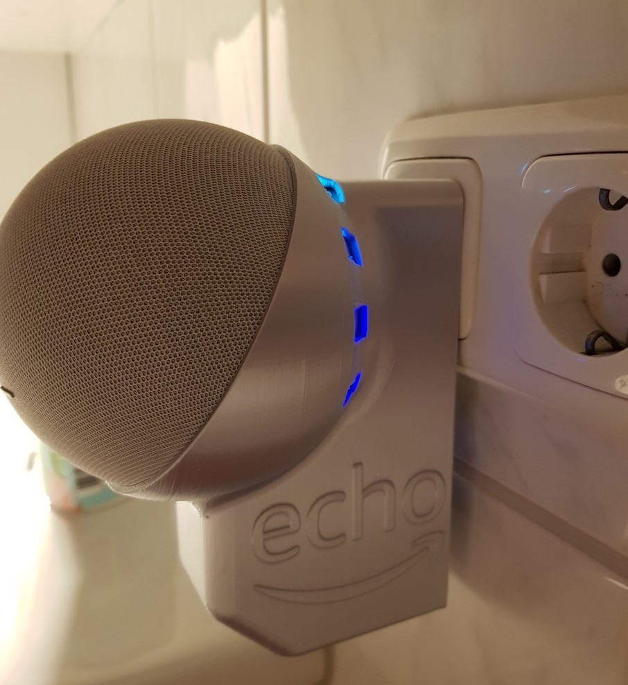 Miniatura 4 do modelo 3D amazon echo dot 4 (may be 5) socket mount