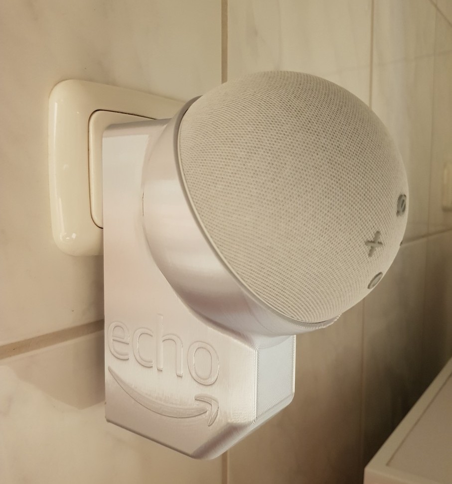Miniatura 5 do modelo 3D amazon echo dot 4 (may be 5) socket mount