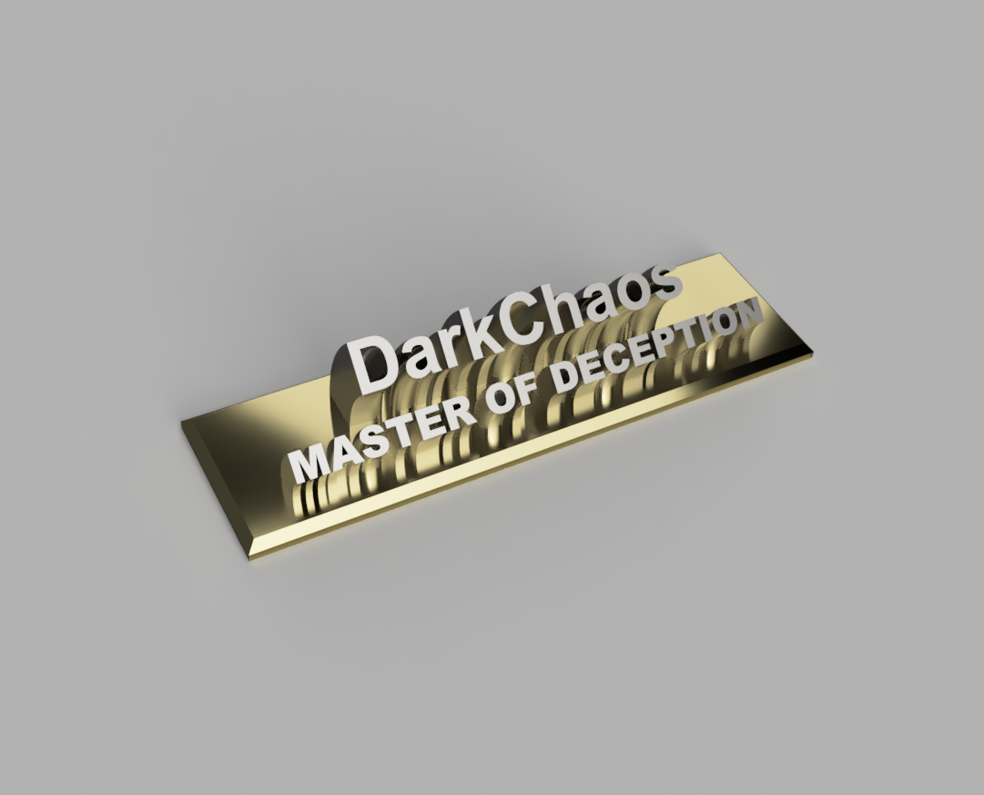 Desktop Nametag for Contest