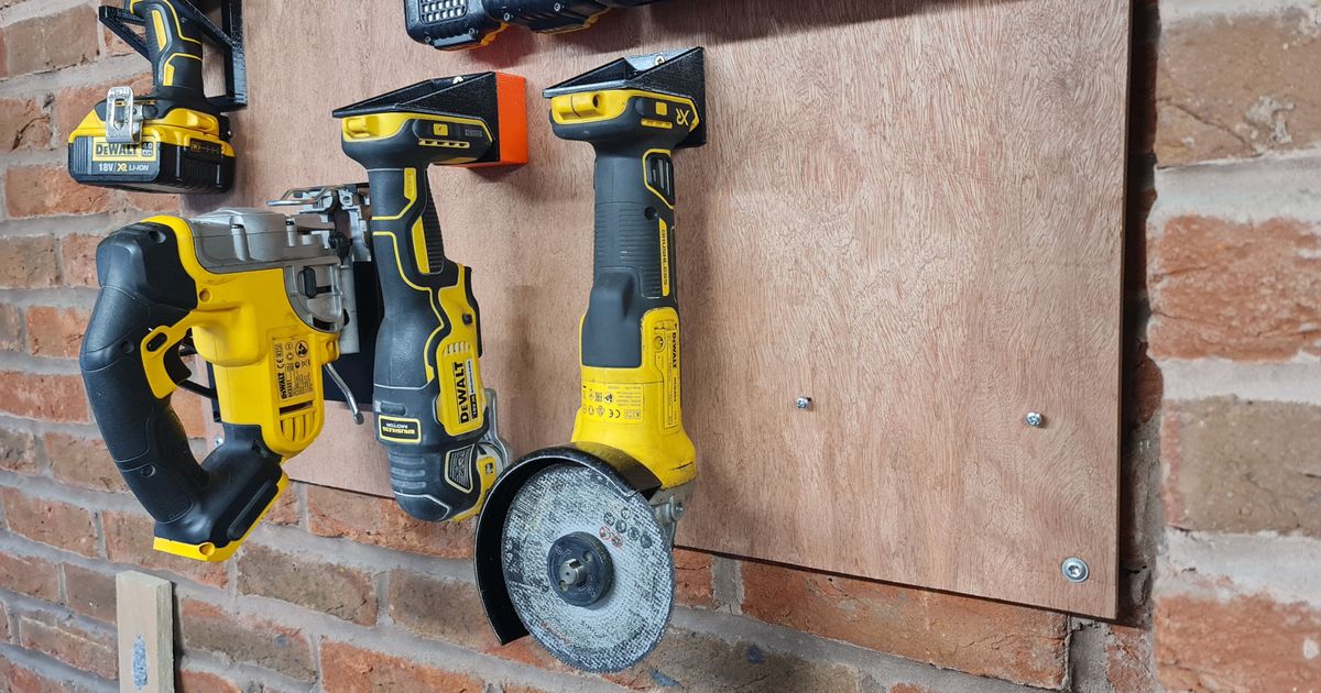 Dewalt tool hanger by dandos23 Download free STL model