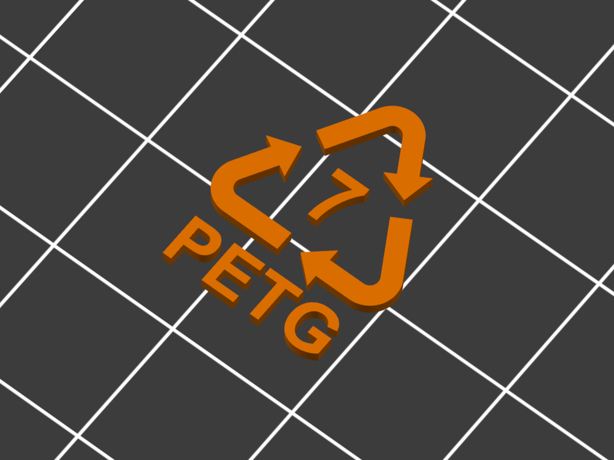 Recycling Symbols - ♹ PETG