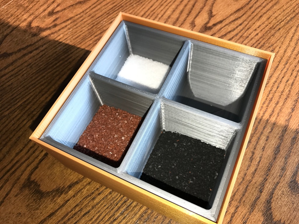 Salt Cellar, Large, Holds 4 Types of Salts by Download free