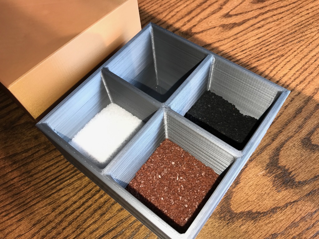 Salt Cellar, Large, Holds 4 Types of Salts by Download free