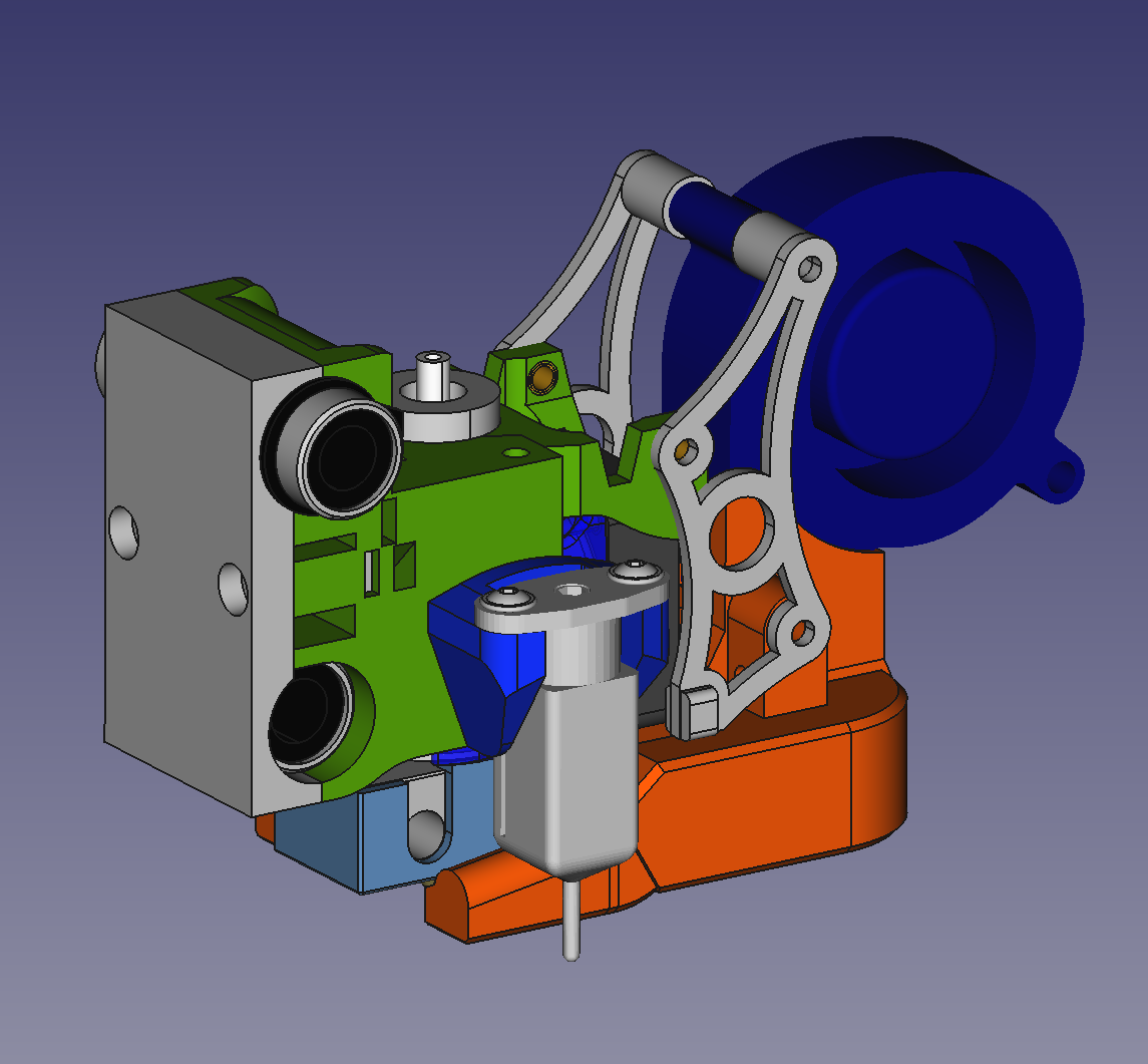 JG Aurora A5 printhead with E3D V6/Revo Six Hotend and either bowden or ...