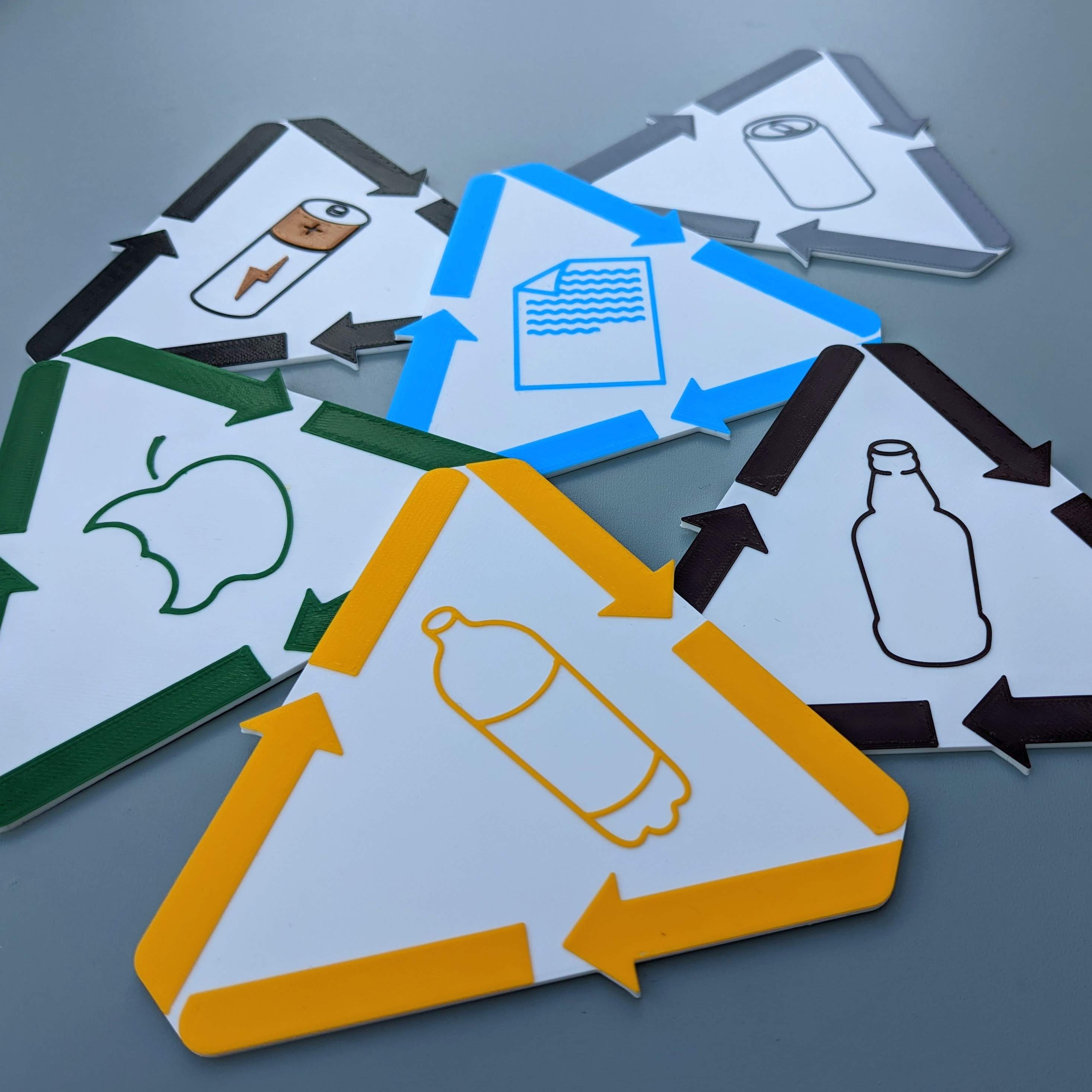 Recycling Bin Signs By Daniel Josvai Download Free STL Model 