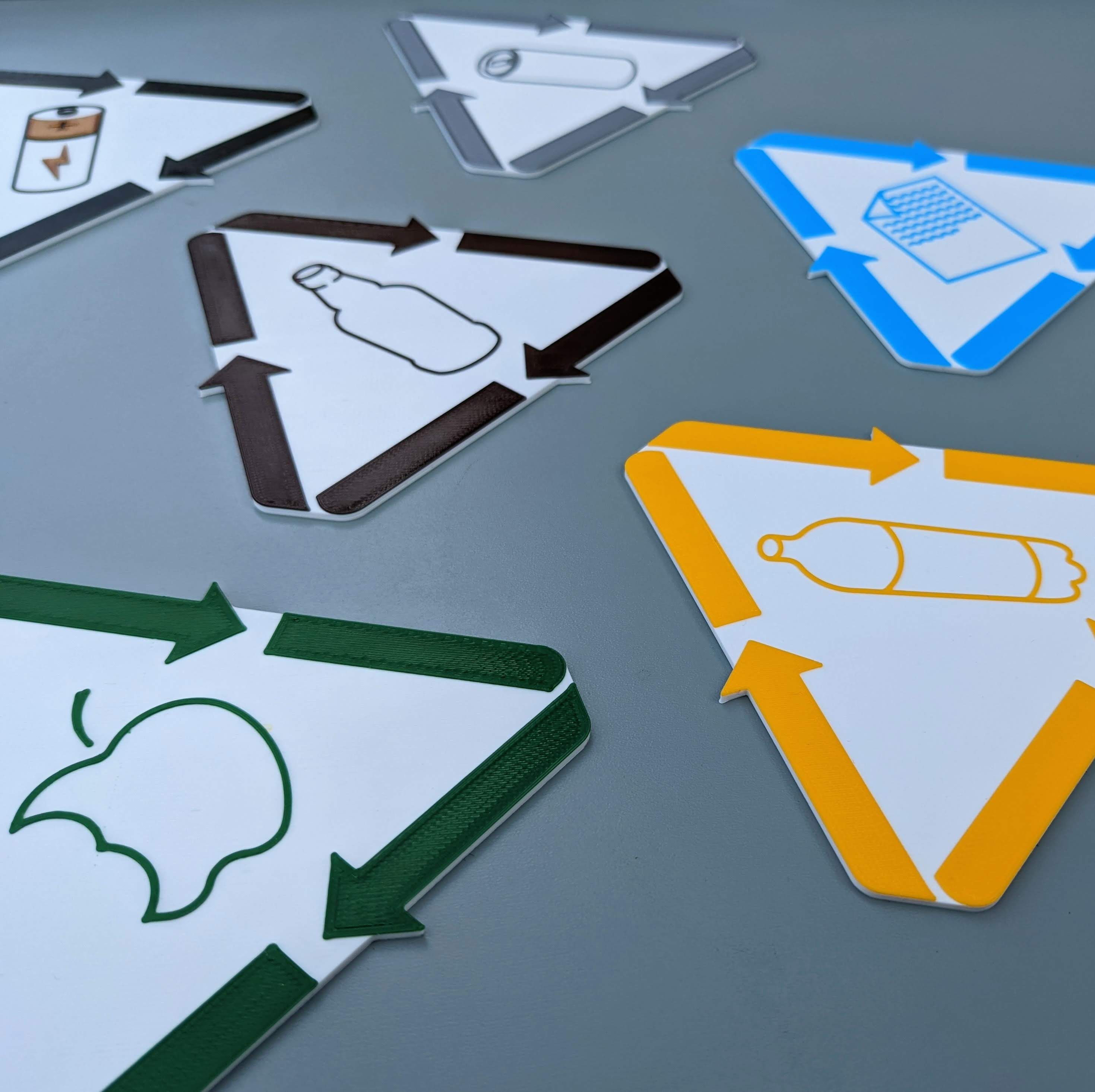 Recycling Bin Signs By Daniel Josvai Download Free STL Model 