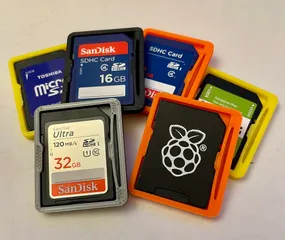 Simple SD card case/protector (remix/OpenSCAD)