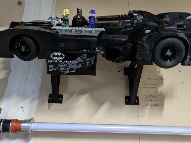 Lego 1985 Batmobile Wall Mount