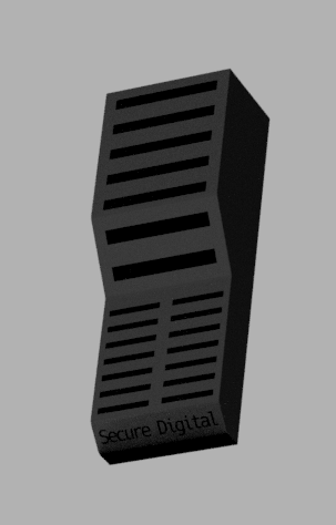 Secure Digital Card Holder by makerbc | Download free STL model ...