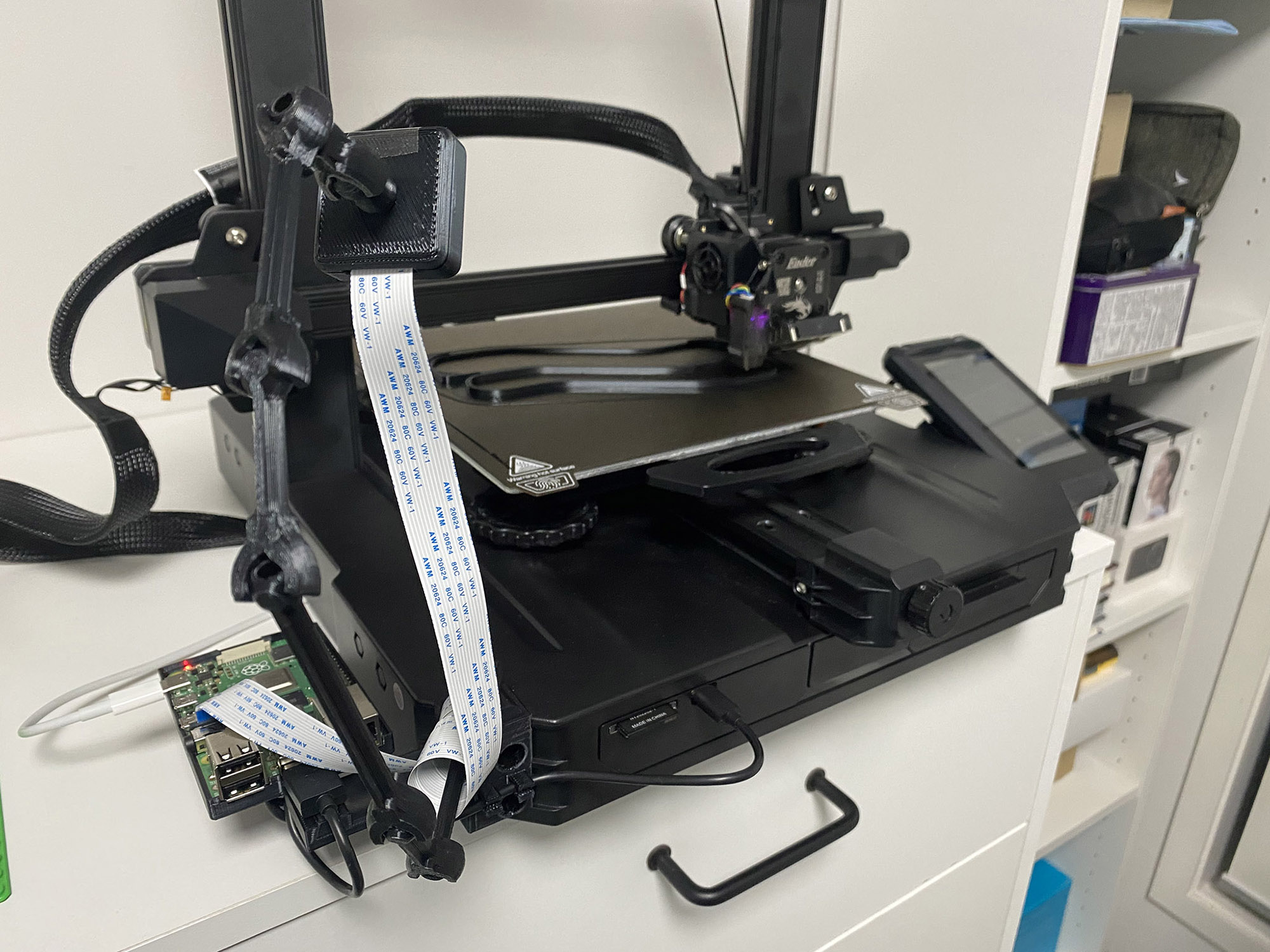 Octopi and Cam rack for Ender 3 S1 Pro by Yu Li Download free STL