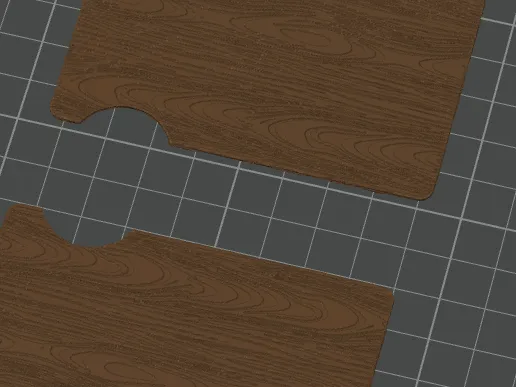 Ridge wallet - wood texture