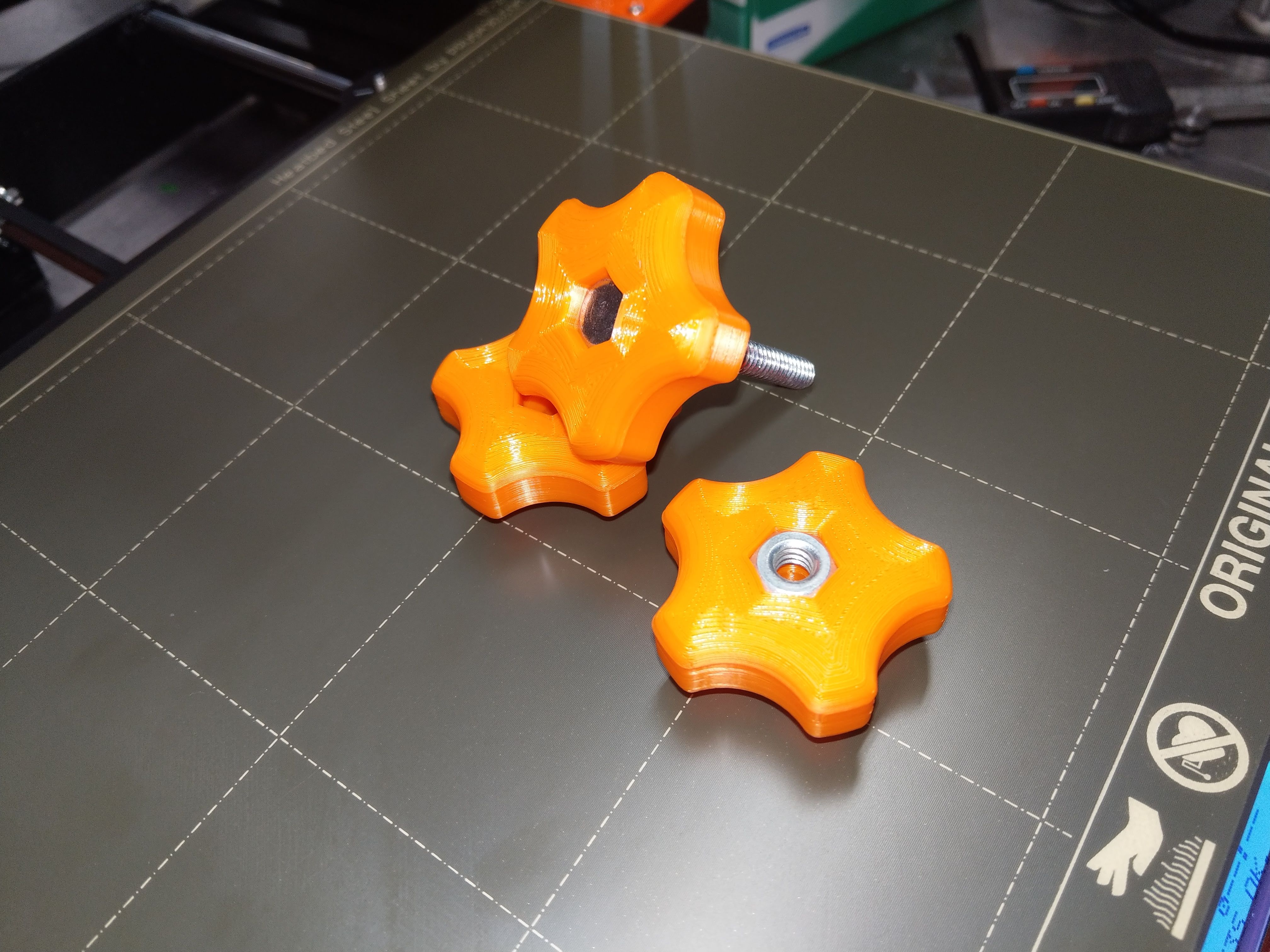 Miniatura 4 do modelo 3D Knob - 1/4in and 5/16in Star Knobs