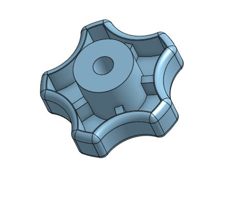 Miniatura 6 do modelo 3D Knob - 1/4in and 5/16in Star Knobs