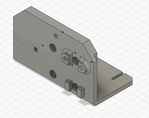 Ender 3 X axis backplate mgn12h linear rail