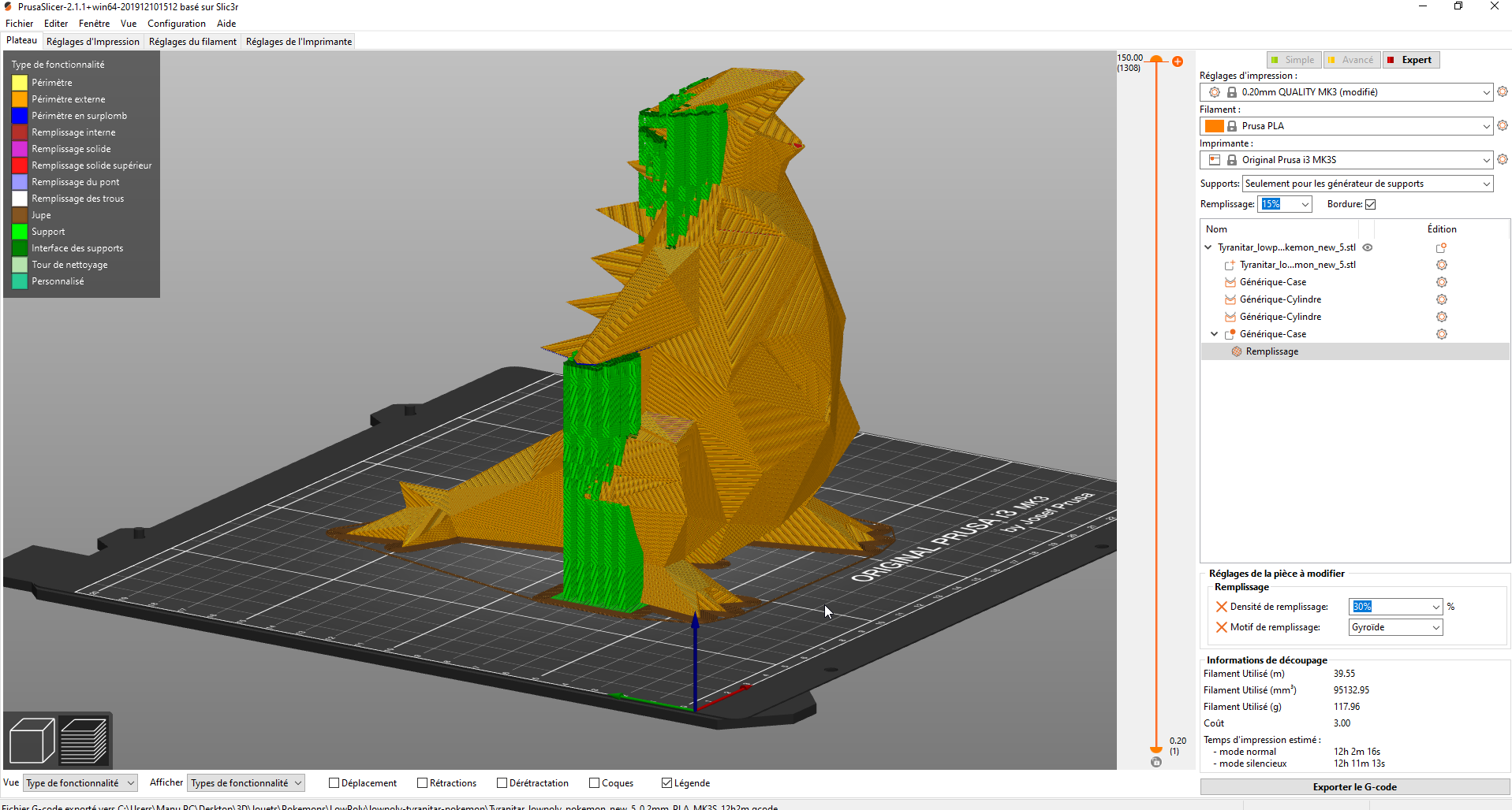 Lowpoly Tyranitar Pokemon