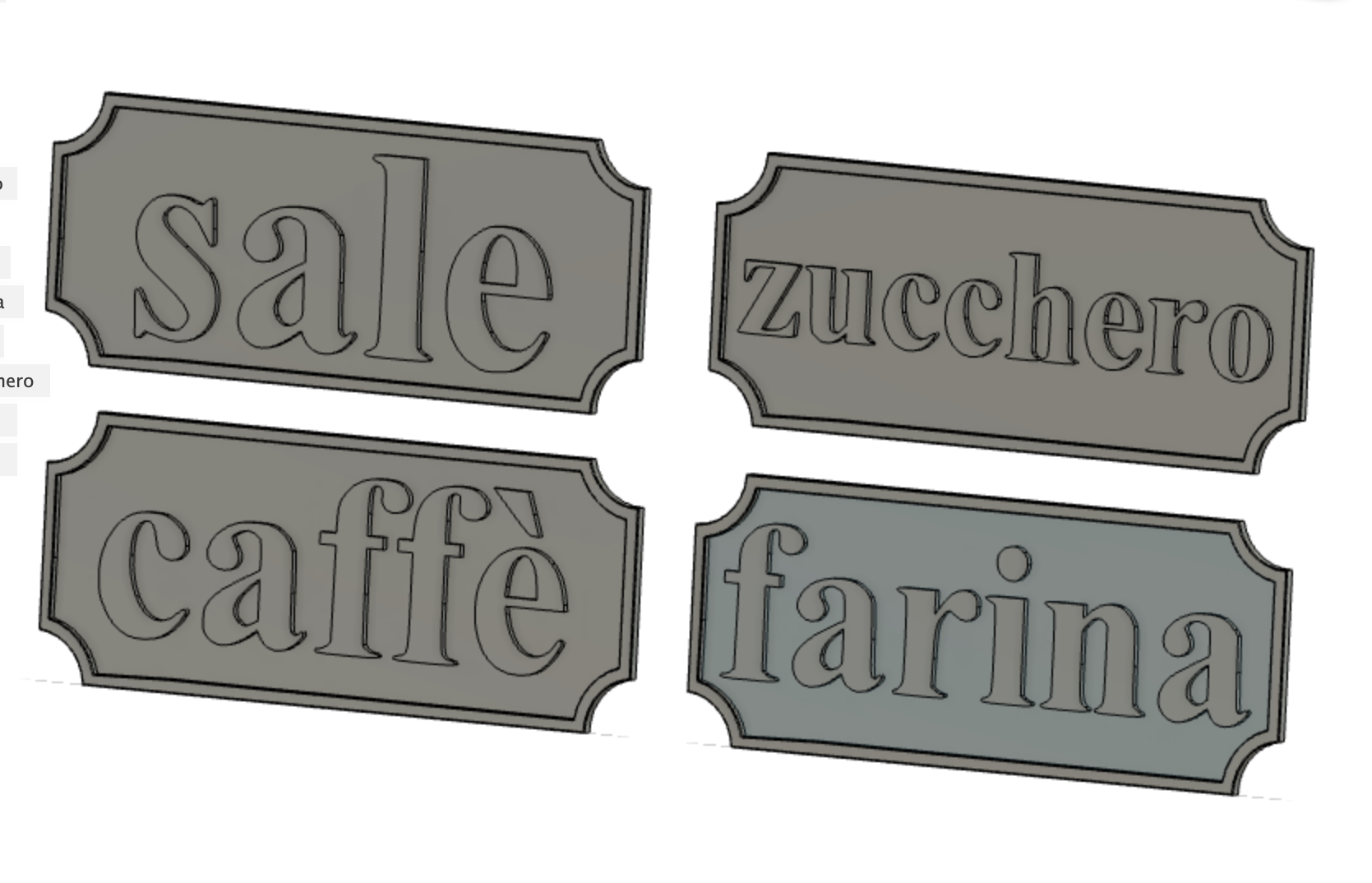 Tag SALE FARINA ZUCCHERO CAFFE