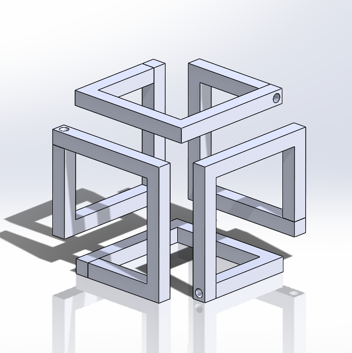 Miniatura 2 do modelo 3D Impossible cube