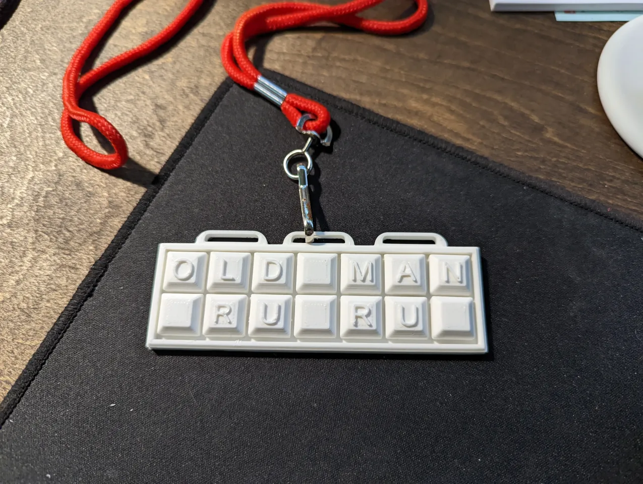 Toe Tag Key Chain